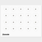 蛾蝶猫PODベクターアート - 蛾蝶 ハートシール (シート)