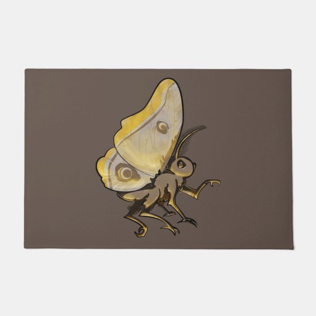 蛾 ドアマット (正面)