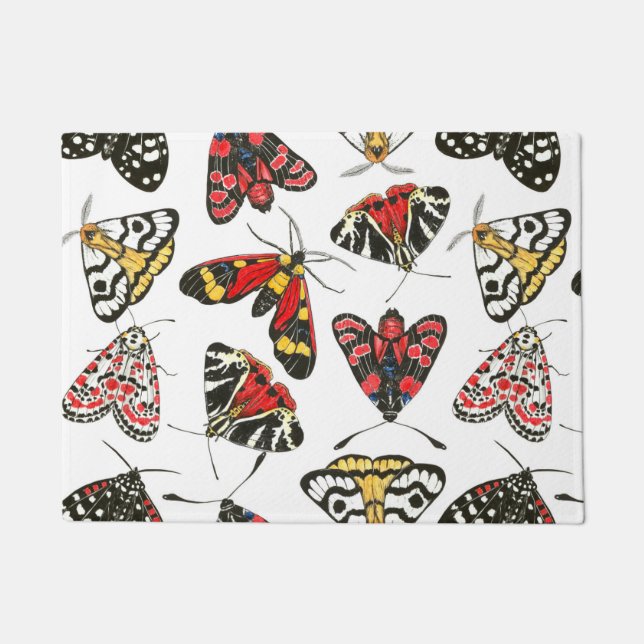 蛾 ドアマット (正面)