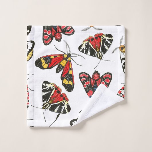 蛾 バスタオルセット (ウォッシュタオル)