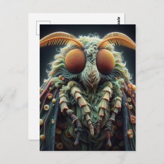 蛾 ポストカード (正面/裏面)