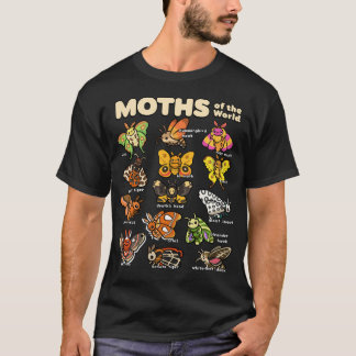 蛾 昆虫 蛾 愛好家 蛾 世界の Tシャツ