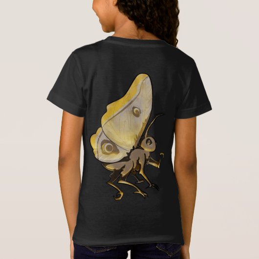 蛾 Tシャツ (裏面)