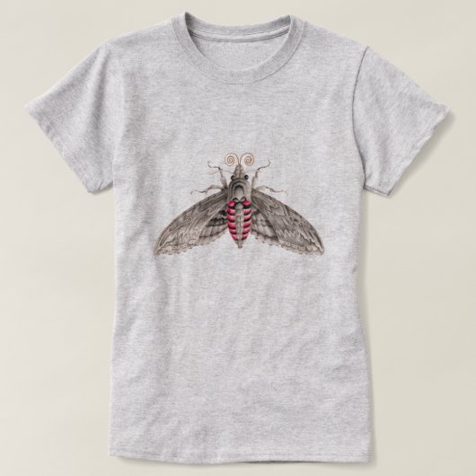 蛾 Tシャツ (デザイン正面)