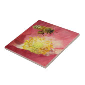 蜂およびケシの花 タイル (側面)