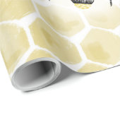 蜂およびハニカム包装紙 ラッピングペーパー (ロールコーナー)
