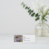 蜂およびラベンダーの花 スキニー名刺 (スタンド正面)