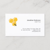 蜂および蜜蜂の巣の名刺 名刺 (正面)