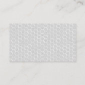 蜂および蜜蜂の巣の灰色 名刺 (裏面)