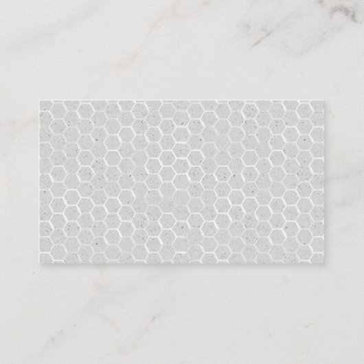 蜂および蜜蜂の巣の灰色 名刺 (裏面)
