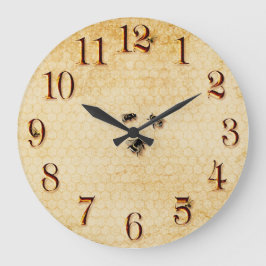 蜂および蜜蜂の巣 ラージ壁時計