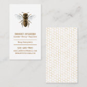 蜂および蜜蜂の巣 名刺 (正面/裏面)