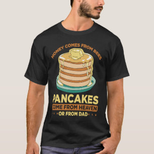 蜂から来の蜂蜜天国から来のパンケーキか Tシャツ