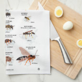 蜂か蜂でない キッチンタオル (四つ折り)