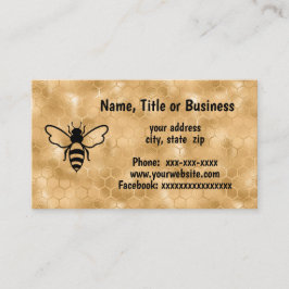 蜂が巣状に並ぶ 名刺