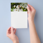 蜂が花粉を集める チラシ (ハンドル)