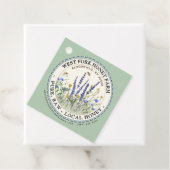 蜂が飛び散ったワイルドフラワーハニーラベル縁ど フェイバータグ (インサイチュ)