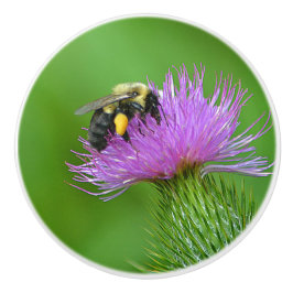 蜂とアザミのセラミックノブ セラミックノブ