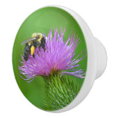 蜂とアザミのセラミックノブ セラミックノブ (右)