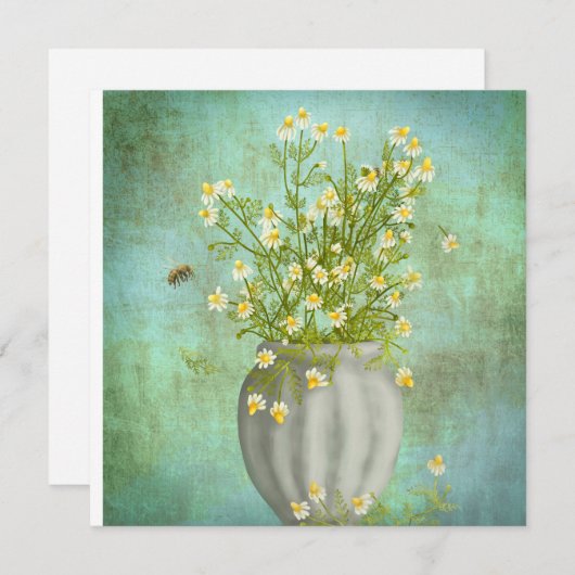 蜂とカモミール (正面/裏面)