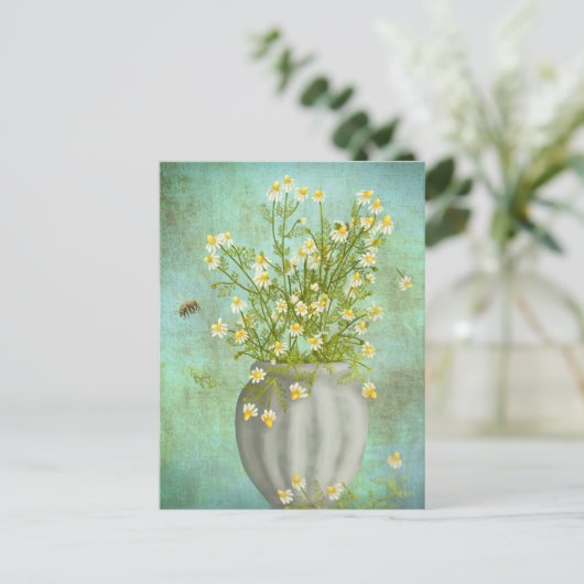 蜂とカモミール ポストカード (スタンド正面)