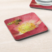 蜂とケシの花 コースター (左側)