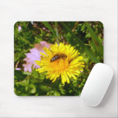 蜂とタンポポ マウスパッド (マウス)