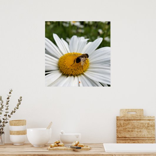 蜂とデイジー ポスター (キッチン)