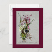 蜂とネギのビクトリアンクリスマス シーズンポストカード (正面/裏面)