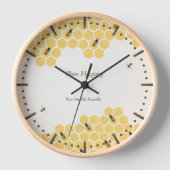 蜂とハニカムの壁時計 壁時計 (正面)