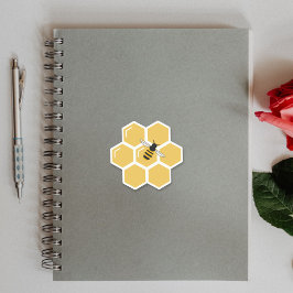 蜂とハニカムステッカー シール