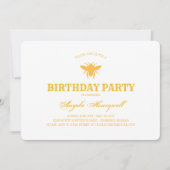 蜂とハニカム誕生日パーティー2 招待状 (正面)