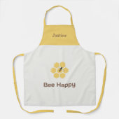蜂とハニカム エプロン (正面)