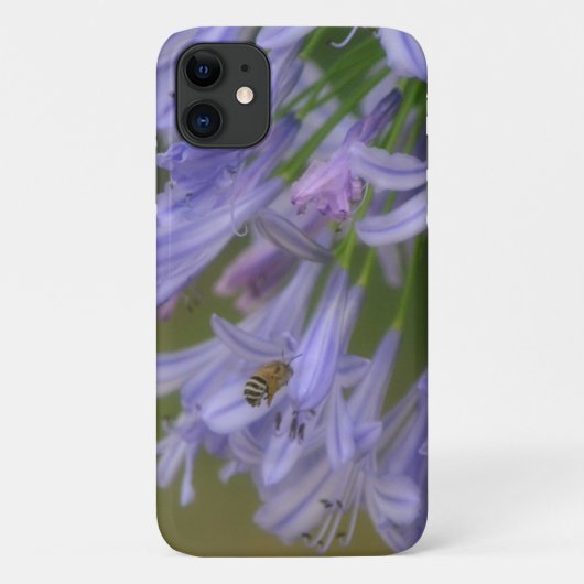 蜂とユリの花のかわいらし自然の電話ケース Case-Mate iPhoneケース (裏面)