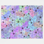 蜂とユリ フリースブランケット (正面(横))