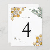 蜂とユーカリのシャワーテーブル番号 (正面/裏面)