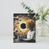 蜂と一緒に超現実的な茶時間 ポストカード (スタンド正面)