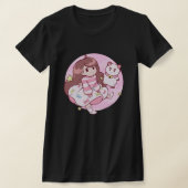 蜂と子犬 Tシャツ (レイダウン)