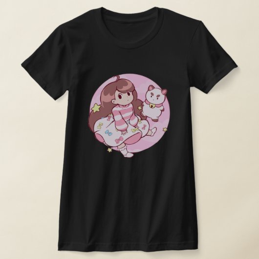蜂と子犬 Tシャツ (レイダウン)