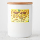 蜂と滴下蜂蜜 フードラベル (正面)