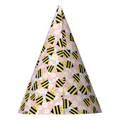 蜂と白い花 パーティーハット (裏面)