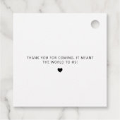 蜂と白と黒のビーエレガントをモダン指す フェイバータグ (裏面)