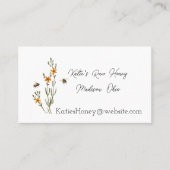 蜂と花ハニー名刺 名刺 (正面)