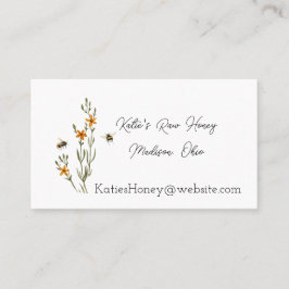 蜂と花ハニー名刺 名刺