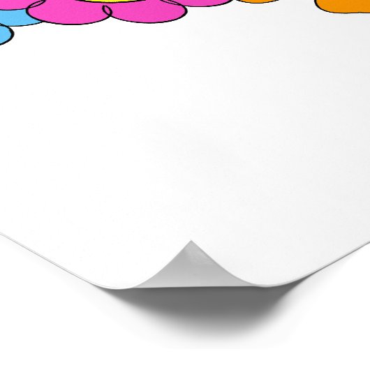 蜂と花ポスター ポスター (角)