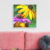 蜂と花 キャンバスプリント (インサイチュ (リビング))
