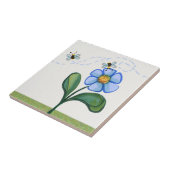 蜂と花 タイル (側面)