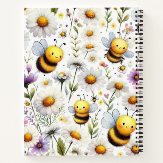 蜂と花 ノートブック (裏面)