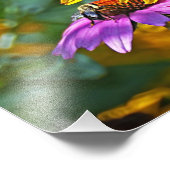 蜂と花 フォトプリント            (角)