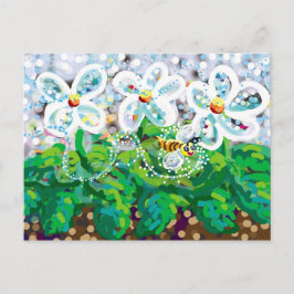 蜂と花 ポストカード